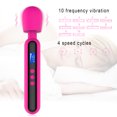 thumbnail image 2 of Rulwuck Powerful Handheld Personal Wand Massager with 10 Pulse Settings for Relieving Full Body Massage of Back Massager, Deep Tissue, Neck, Shoulder, Waist, and Leg Muscles,white,Mini Wand Massager, 2 of 7