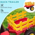 thumbnail image 4 of Aosom 12V Kids Ride on Tractor w/ Trailer, Music Start up Sound, Red, 4 of 10