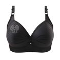 thumbnail image 1 of Birdeem Bras for Women Womans Printing Gathered Together Large Size Daily Bra Underwear No Rims, 1 of 1