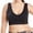 Black, variant on Comfortable Sports Bras on Clearance Women Solid Color Yoga Bras Plus Size Large Bra Sports Bra Full Bra Cup Tops Exercise Athletic Underwear Cotton Wireless Bra Orange