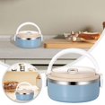 thumbnail image 2 of TIELUTT Bento Isolé pour Adultes, Contenant de Préparation de Repas Étanche avec Récipient de Préparation de Repas Amovible et Réutilisable, Rangement pour Fromage, Sac pour Pommes de Terre pour Micro-Ondes, Scellage sous Vide, Contenant à Café, Rangement pour Café Hermétique, 2 of 7