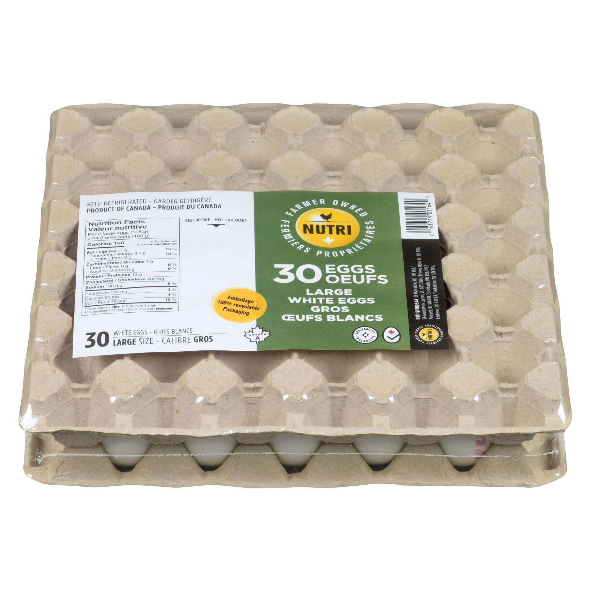 Nutri 30 Œufs Blancs Gros