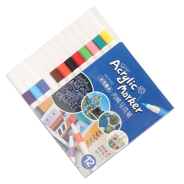 Acrylic Pens, Strong Coverage Acrylic Paint Markers Waterproof For Glass 12 Colors,24 Colors,48 Colors