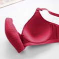 thumbnail image 3 of Push up Bras for Women Plus Size Back-Smoothing Bra Feature V-Neck Demi & Balconette Bra Style W-501 Hook and Eye Closure BralettesPlus Size Pinks-a S, 3 of 7