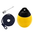 thumbnail image 4 of jinwen Boat Ball Dock Round with Inflatable Pin and Rope Protection Mooring Buoy Anchor Yellow w Black Rope, 4 of 9