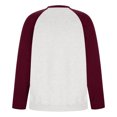 thumbnail image 5 of cfhntfmh Chandail à Col Rond pour Hommes Mode à Blocs de Couleur Manches Longues Chandail à Enfiler Hauts Chaud en Molleton Chandails de Base Automne Hiver Manteau, 5 of 5