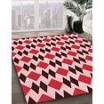 thumbnail image 3 of Ahgly Company Tapis d'Intérieur Lavable en Machine Carré Rose Transitionnel, 8 Pieds Carré, 3 of 7