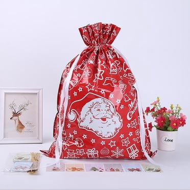 matoen New Christmas Gift Bag Drawstring Gift Bag Christmas Aluminum Foil Bag Christmas Gift Bag
