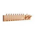 thumbnail image 1 of Siruishop Wall Mounted Coat Rack, Flip Down Wall Hook Rack, Decorative, Entryway Coat Rack Wood color 12 key, 1 of 8