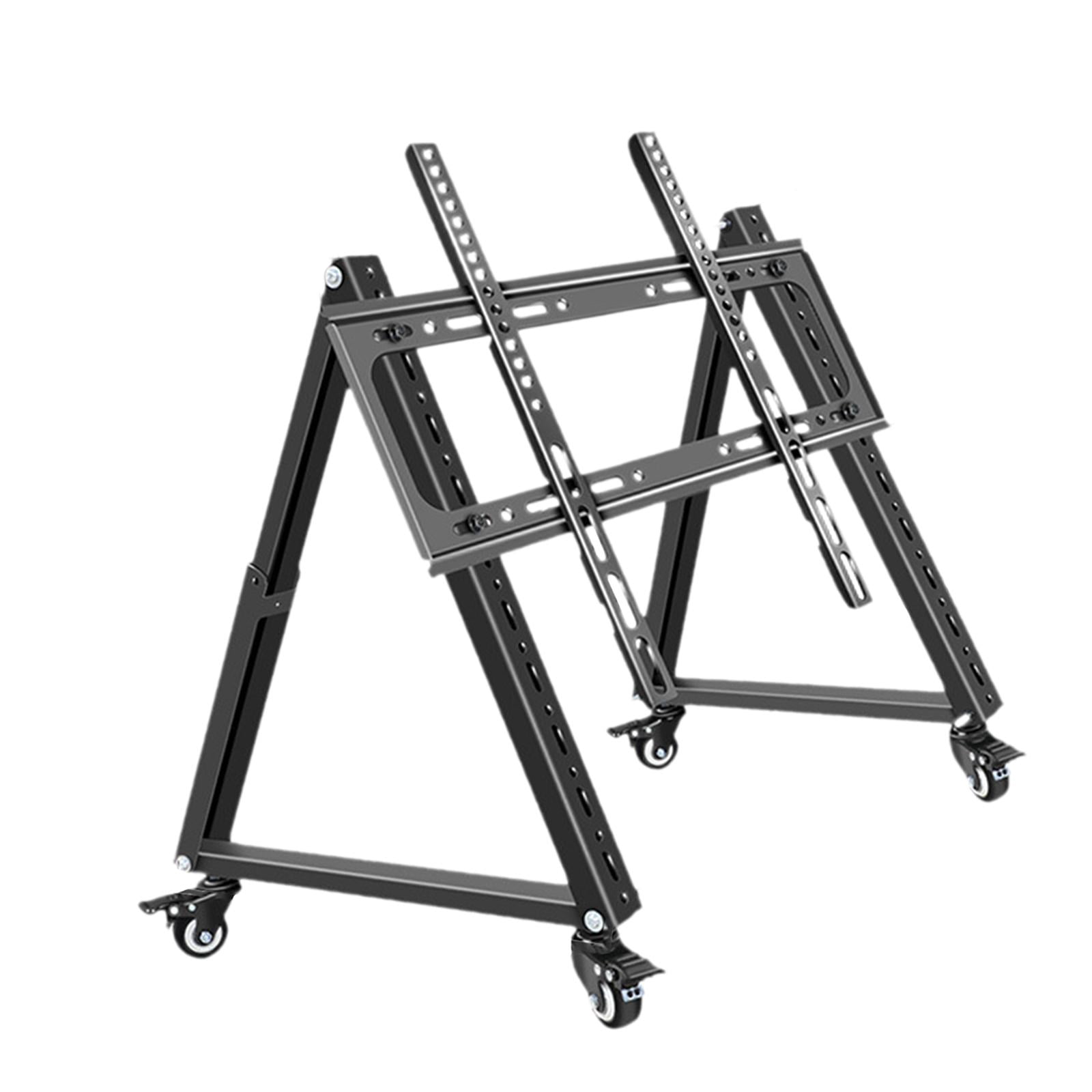 Siruishop Low Height Mobile TV Stand Rolling TV Stand with Wheel for Office Exhibition 32 inch to 70 inch