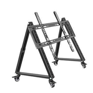 Siruishop Low Height Mobile TV Stand Rolling TV Stand with Wheel for Office Exhibition 32 inch to 70 inch