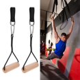 thumbnail image 1 of Pull Up Handles, Comfortable Exercise Handles 200kg Bearing Beech Wood with Storage Bag for Muscle Strengthening, 1 of 7