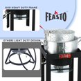 thumbnail image 4 of FEASTO Ensemble de Friteuse à Poisson au Propane pour l'Extérieur de 10 QT, Casserole Profonde au Propane pour l'Extérieur avec Panier, Régulateur Réglable, Friteuse à Gaz de 50 000 BTU, Cadre sur Pied, Cuiseur à Poisson, Cuisson Extérieure, 4 of 4