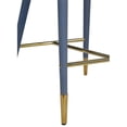 thumbnail image 4 of Meridian Furniture Tabouret en Similicuir Bleu Marine Destiny, 4 of 6