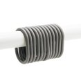 thumbnail image 1 of Solid Pearly Gray Plastic Shower Curtain Rings - Set of 12, 1 of 5