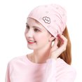 thumbnail image 4 of Woman Sleep Hat Breathable Windproof Fashion Protective Chemo Cap Slouchy Beanie, 4 of 10