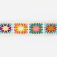 thumbnail image 2 of UNIQUE CREATIV Ribbon, Crocheted, Multi Square, 50 mm × 1.2 m (2 in × 4 ft), 2 of 4