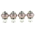 thumbnail image 2 of jifeng Curtain Drape Rod Pole Decorative Caps 28mm Inner Dia. Rose Gold, 2 of 7