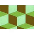 thumbnail image 1 of Ahgly Company Machine Washable Indoor Rectangle Transitional Olive Green Area Rugs, 5' x 7', 1 of 7