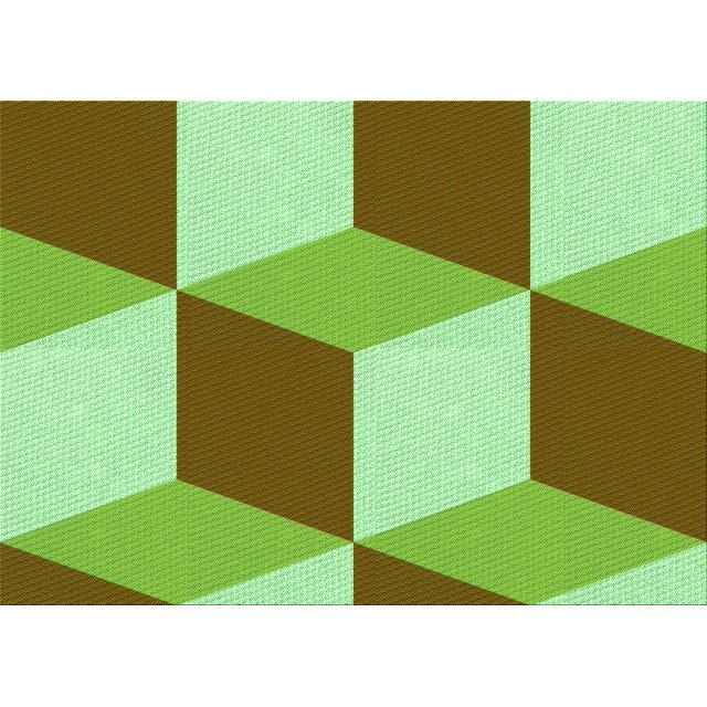 Ahgly Company Machine Washable Indoor Rectangle Transitional Olive Green Area Rugs, 5' x 7'