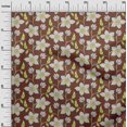 thumbnail image 2 of oneOone Georgette Viscose Mustard Yellow Fabric Abstract Block Sewing Craft Projects Fabric Prints By Yard 42 Inch Wide, 2 of 5