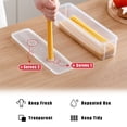 thumbnail image 4 of Contenant de Stockage Alimentaire avec Couvercle Transparent Rectangulaire pour Pâtes pour Réfrigérateur Armoire, 4 of 5