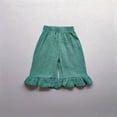 thumbnail image 2 of Cat Leggings 4t Girls Champagne Leggings Ruffled Girls' Double Breathable Capri Pants, 2 of 6