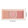 thumbnail image 3 of EGNMCR Blush Color Powder Blusher Nude Makeup Natural Matte Orange Lasting Rouge Makeup blusher dish, 3 of 9