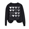 thumbnail image 5 of Yuyuzo Chandails en Molleton pour Femmes Décontractés Saint-Valentin Manches Longues Col Rond Ample Ajusté Mince Chandail Tops, 5 of 5