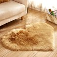 thumbnail image 2 of XZNGL Wool Imitation Sheepskin Rugs Faux Fur Non Slip Bedroom Shaggy Carpet Mats, 2 of 3