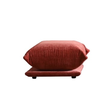 The Magic Home Modular Floor L-Shaped Chenille Sectional Sofa, Orange