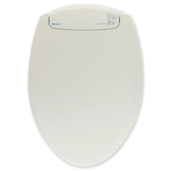 Siège chauffant de toilettes avec veilleuse-allongée blanc cassé- LumaWarm