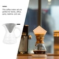 thumbnail image 4 of EIGTHTAIL Pour Over Coffee Maker Glass Brewer with Filters (Clear 400ML), 4 of 10