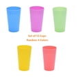 thumbnail image 2 of CHUANK Reusable Plastic Cups- 9 oz Plastic Cups  Plastic Tumblers Set of 12  Unbreakable Plastic Drinking Glasses - Colorful Stackable Party Cups Set (Pack 12- 5.6oz), 2 of 9