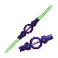 thumbnail image 1 of SharkTRUE Light Up Sword, Fire Spin Sword Double-Edged Lightsaber, Double-Headed Telescopic, for Rave, Cosplay & Display, 1 of 8