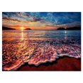 thumbnail image 1 of Designart Soirée paisible vue sur la plage Art mural sur toile, 1 of 4