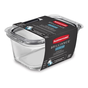 Rubbermaid Brilliance Glass Food Storage Container, 1.1 L (4.7 Cup), 1 Pack
