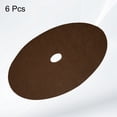 thumbnail image 3 of Uxcell 6pcs Tree Mulch Ring 24.4 Inch Non-Woven Round Tree Protector Weed Barrier Mat Plant Cover Rings for Weed Grass Control Root Protection, Brown, 3 of 7