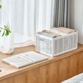 thumbnail image 2 of p>Boîtes de Rangement de Vêtements Divisés, Économie d'Espace Pur Blanc Tiroir Tiroir Rangement Boîtes Diviseurs Réglables Robuste pour Garde-Robe Chambre à Coucher/p>, 2 of 7