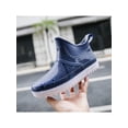 thumbnail image 4 of MAWCLOS Womens Garden Shoes Wide-Calf Rain Boots Lightweight Round Toe Waterproof Booties Slip Resistant Raining Work Shoe Blue 10（W）/8（M）, 4 of 5