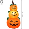 thumbnail image 2 of Halloween Gonflable, Décoration de Cour d'Halloween avec Pelouse Intégrée Trois Citrouilles, 2 of 8