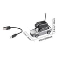 thumbnail image 3 of BKER 1/64 WL Mini RC Car With FPV Camera & LED Ambient Lights & Interactive Controls & 3 Speed Modes Remote Control Car FPV RC Drift Cars For Adult，Controlled Via A Mobile App, 3 of 5