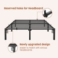 thumbnail image 3 of Metal Platform with No-Screw Assembly, Strong Steel Slats, Underbed Storage Clearance, No Box Spring Required, Ideal for Small Spaces, 3 of 10