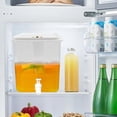 thumbnail image 3 of 2.5G Home Plastic Beverage Dispenser, Refrigerator Water Pitcher Leakage Proof Drink Container, Water Filter for Fridge, Storage Organization for Hot/Cold Lemonade Juice Beverage Jar Ice Tea Kettle, 3 of 5