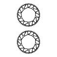 thumbnail image 3 of Redempat Chain Ring - Easy To Install Durable Wide Compatibility - Bike Crank Precise Fit Bicycles Crank 48T  black 2Set, 3 of 6