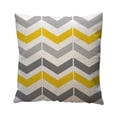 thumbnail image 1 of Vaidha Housse de Coussin à Motif Géométrique Jaune pour la Maison en Lin, 1 of 1