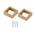 thumbnail image 4 of DOLITY 2 Pcs Intercalaires à Prise Unique pour Cuisine Chambre Bureau Doré, 4 of 9
