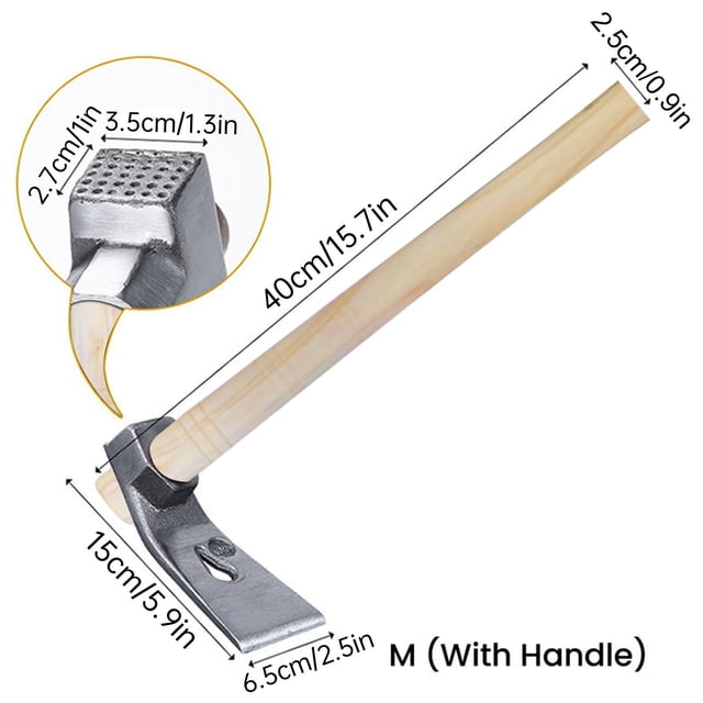 Yhmxh Small Hoe Ice Adze Adze Planer Adze Tool Digging Pickaxe Fishing Digging Shoots Farming Tools Outdoor Hoe
