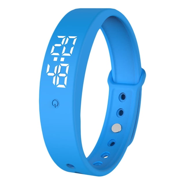 HEVIRGO 1PC V9 Body Temperature Monitor Thermometer Vibration Alarm Wristband Smart Bracelet
