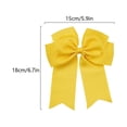 thumbnail image 3 of Iumwxz 6-inch Ribbed Satin Fishtail Double Layered Ribbon Bow Hair Clip For Children's Hair Accessories Hair Clip, 3 of 7
